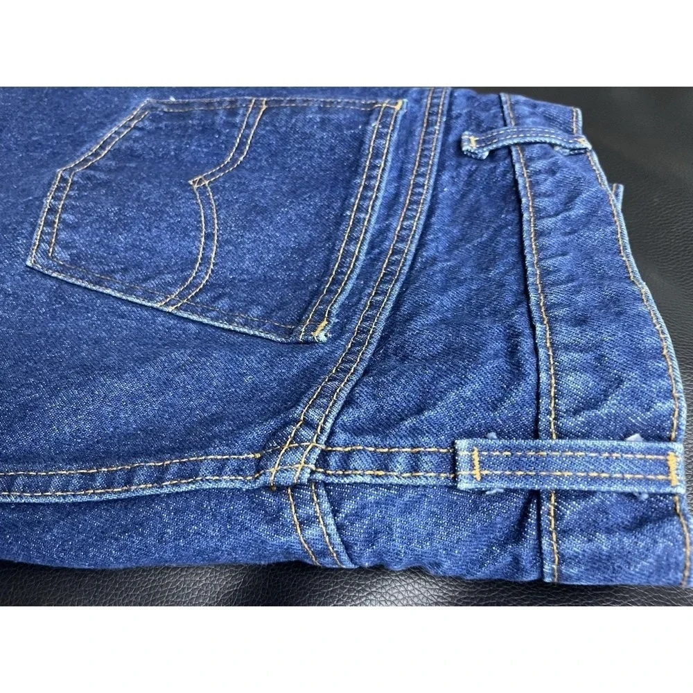 Levi's 517 Bootcut Orange Tab Jeans 40x32 Fits 38x30 USA Dark Wash True Vintage